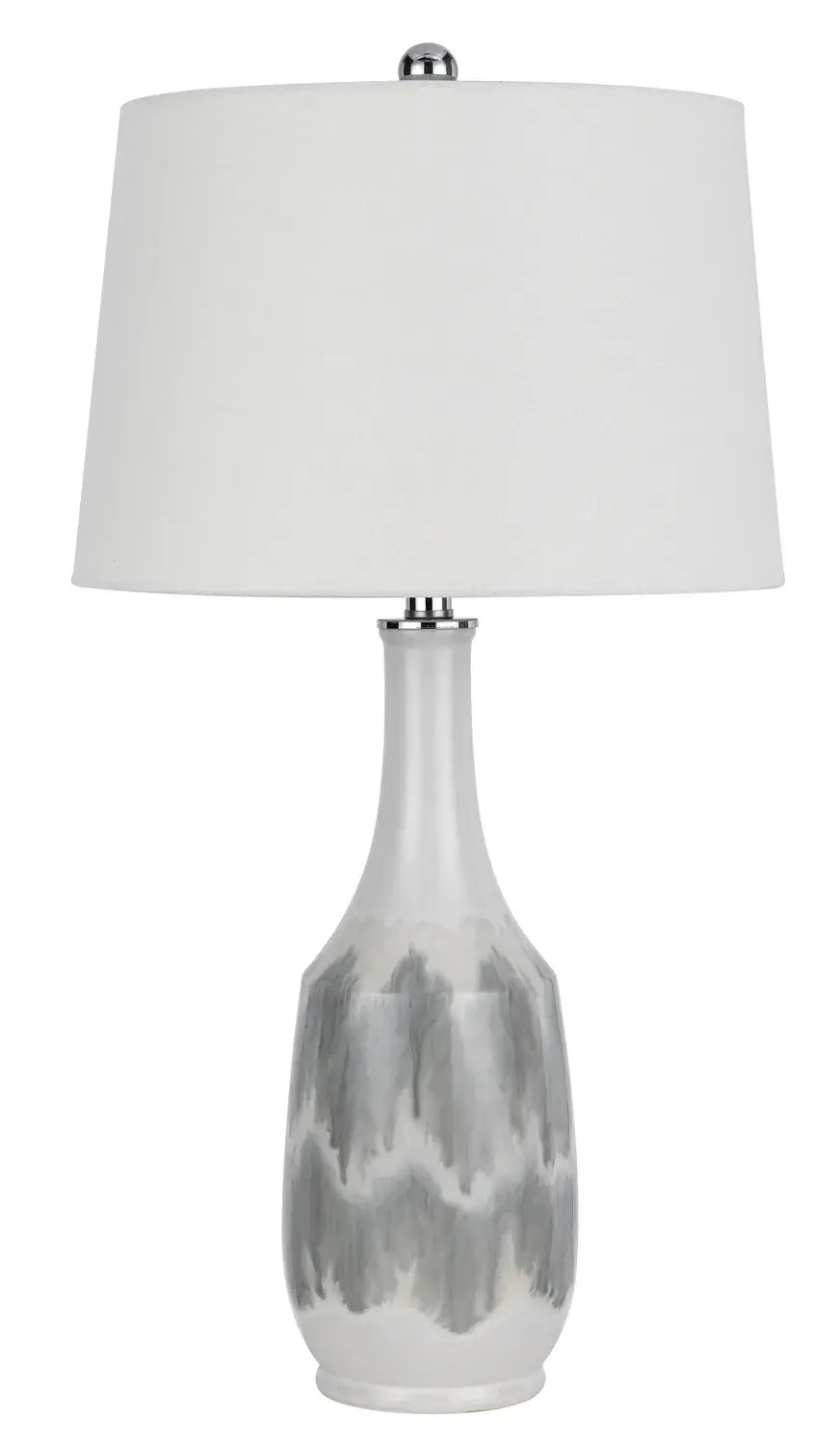 Elegant White Marble Table Lamp with Timeless Appeal