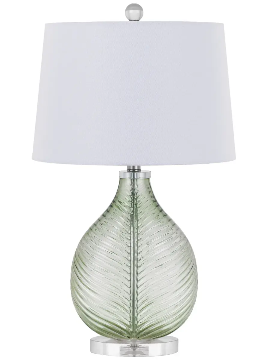 Vibrant Coastal-Inspired Table Lamp with Bold Lime Finish