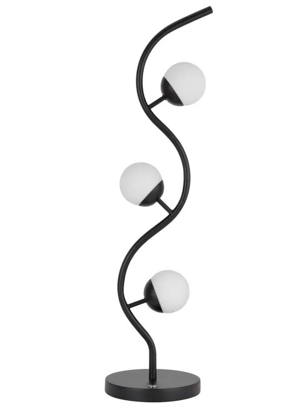 The Evanston LED table lamp combines contemporary styling with integrated LED technology in a sleek black finish. At 32 inches tall, it makes a bold statement while providing efficient, long-lasting illumination.