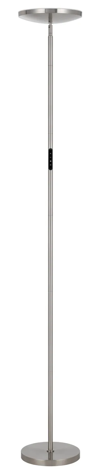 Christi LED Torchiere in Brushed Steel