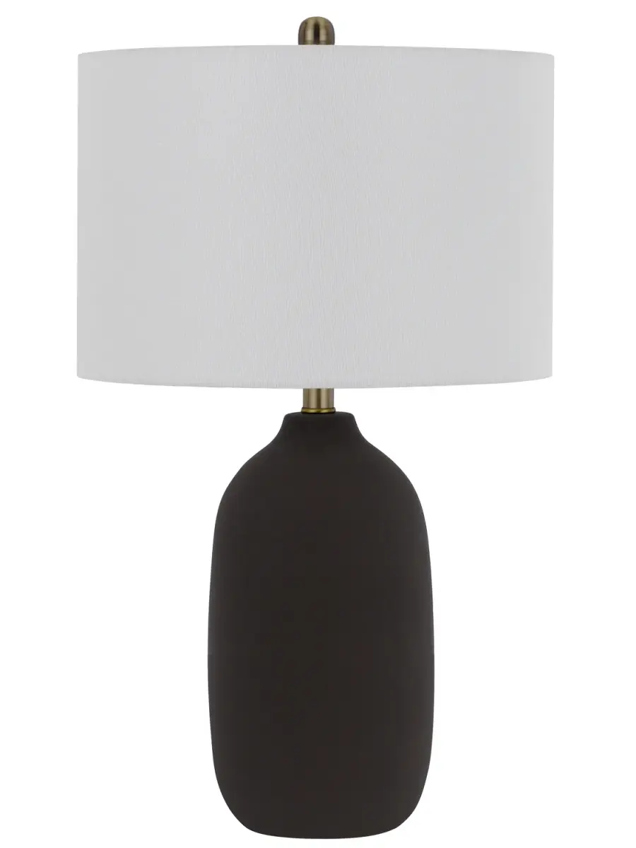 Trani One Light Table Lamp in Matte Black