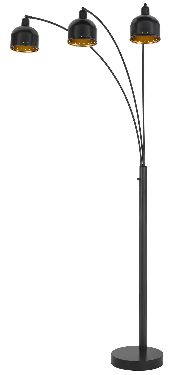 Lovett Three Light Floor Lamp in Dark Bronze