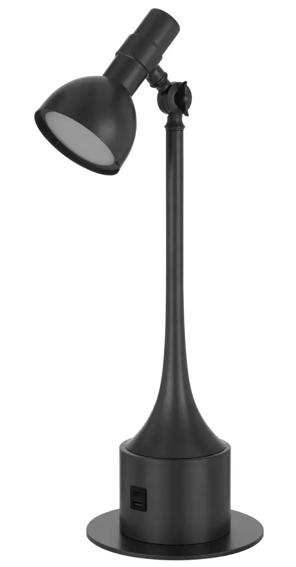 The Allanson LED desk lamp combines contemporary styling with integrated LED technology for efficient task lighting. Its charcoal grey finish adds sophistication to any workspace while the compact footprint fits easily on desks.