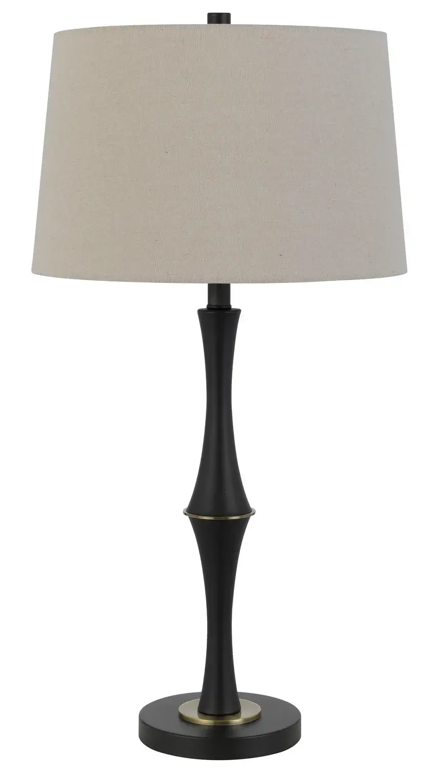 Salter One Light Floor Lamp in Matte Black and Antique Brass