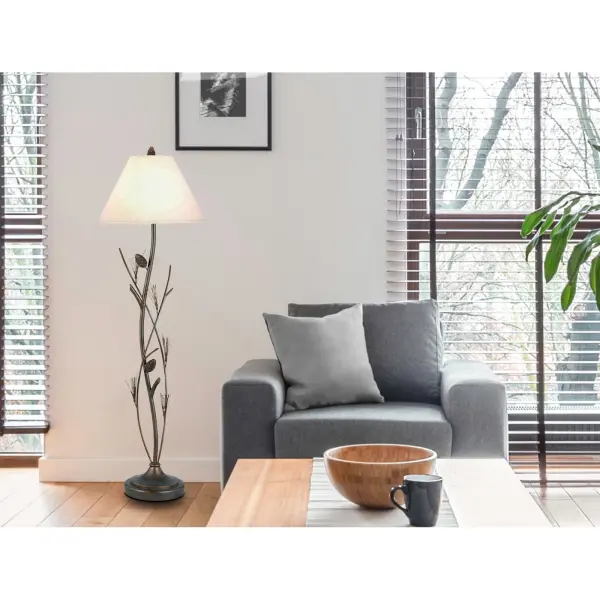 Pine Twig Iron Floor Lamp - Image 3