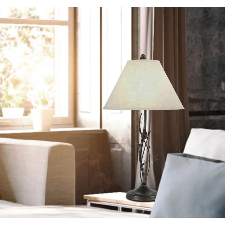 Pine Twig Iron Table Lamp - Image 3