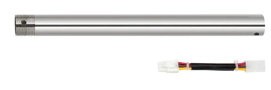 Breezymeadow 12" Extension Rod in Brushed Steel