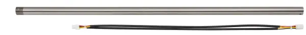 The Arroyo extension rod provides 36 inches of additional drop length for pendant fixtures in rooms with high ceilings. Brushed steel finish coordinates with contemporary and transitional lighting styles.