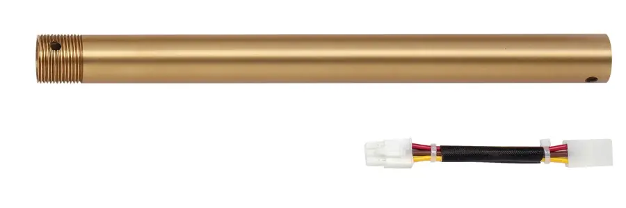 Arroyo 12" Extension Rod in Antique Brass/Black