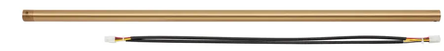 Arroyo 36" Extension Rod in Antique Brass/Black