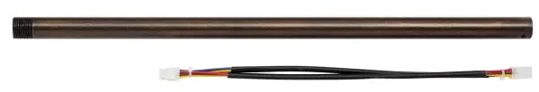 The Hilo extension rod provides an elegant solution for lowering pendant fixtures in spaces with high ceilings. Its Bronze Patina finish offers timeless appeal that complements both traditional and contemporary fixtures.