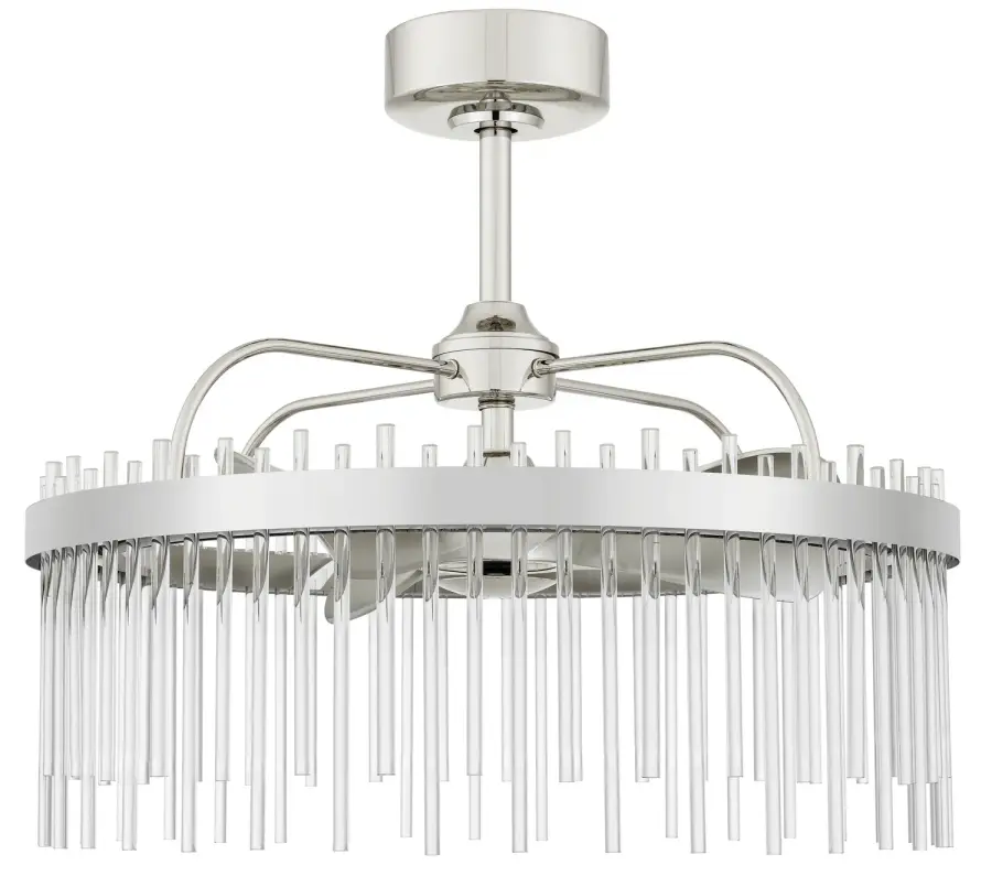 Anzio LED Fandelier in Chrome