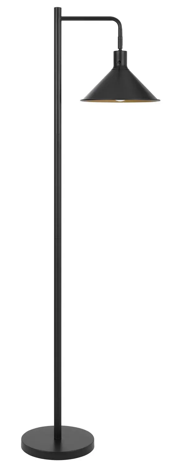 The Campana floor lamp delivers focused task lighting with a contemporary black finish. At 58 inches tall, it's ideal for reading corners, beside seating, or as accent lighting in bedrooms and offices.