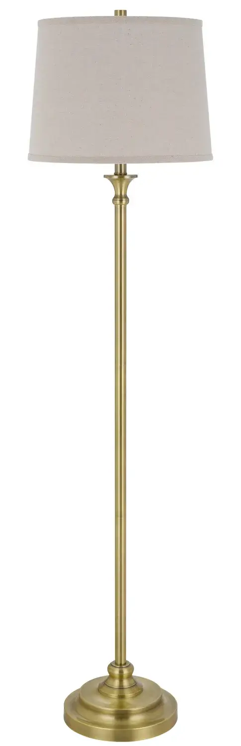 The Hailey floor lamp offers a clean, transitional aesthetic at 61 inches tall, making it ideal for reading corners and ambient lighting. Its compact 10-inch footprint fits easily into various spaces.