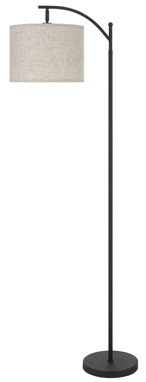 The Graydon floor lamp delivers modern sophistication with its clean-lined design and classic black finish. Standing over 5 feet tall, it provides excellent task lighting for reading areas or ambient illumination.