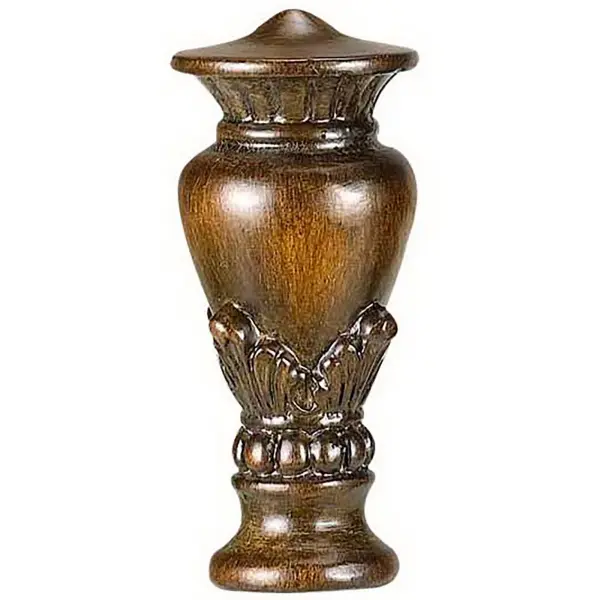 Light Wood Resin Finial