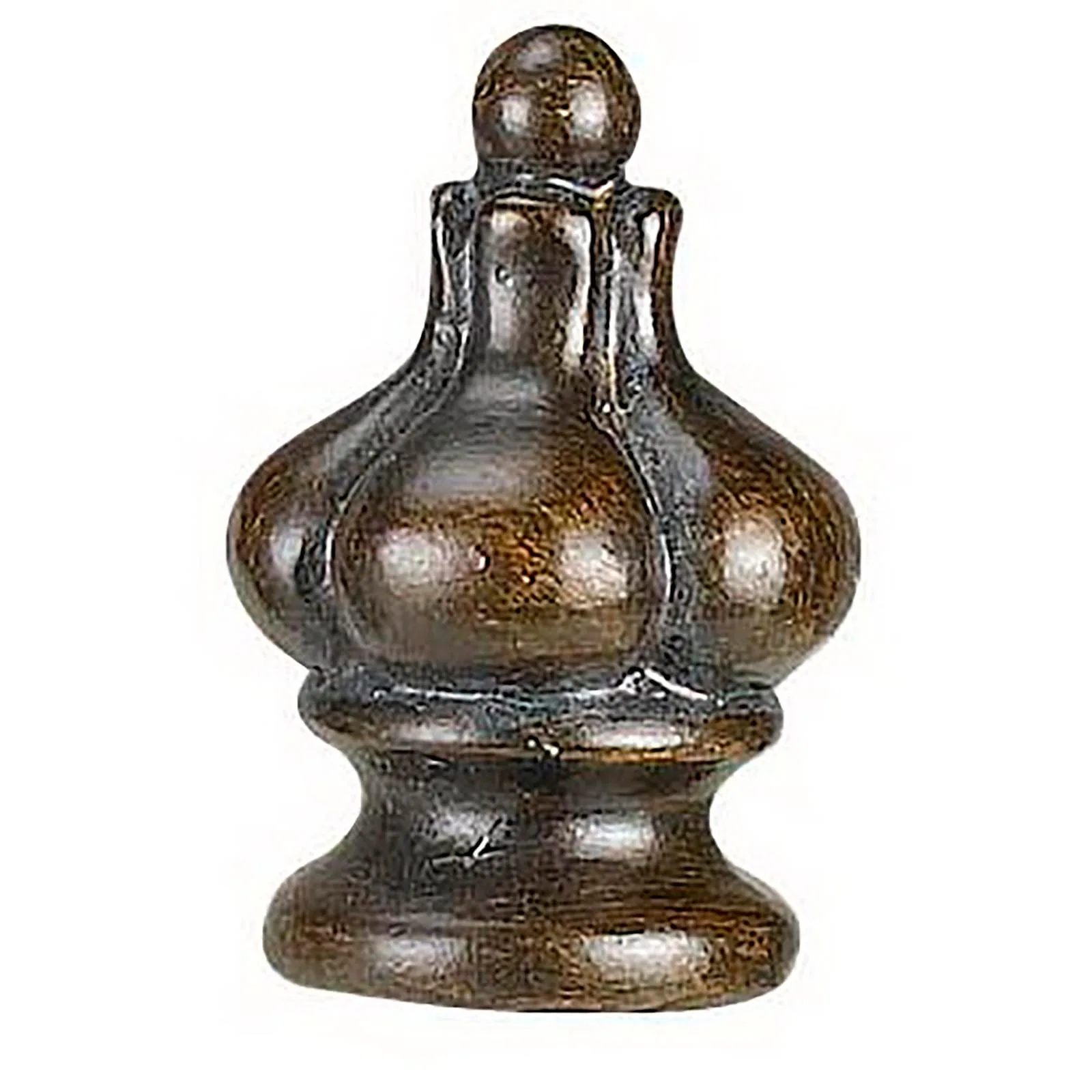 Medium Wood Resin Finial