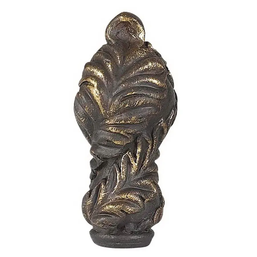 Metal Cast Finial in Dark Bronze