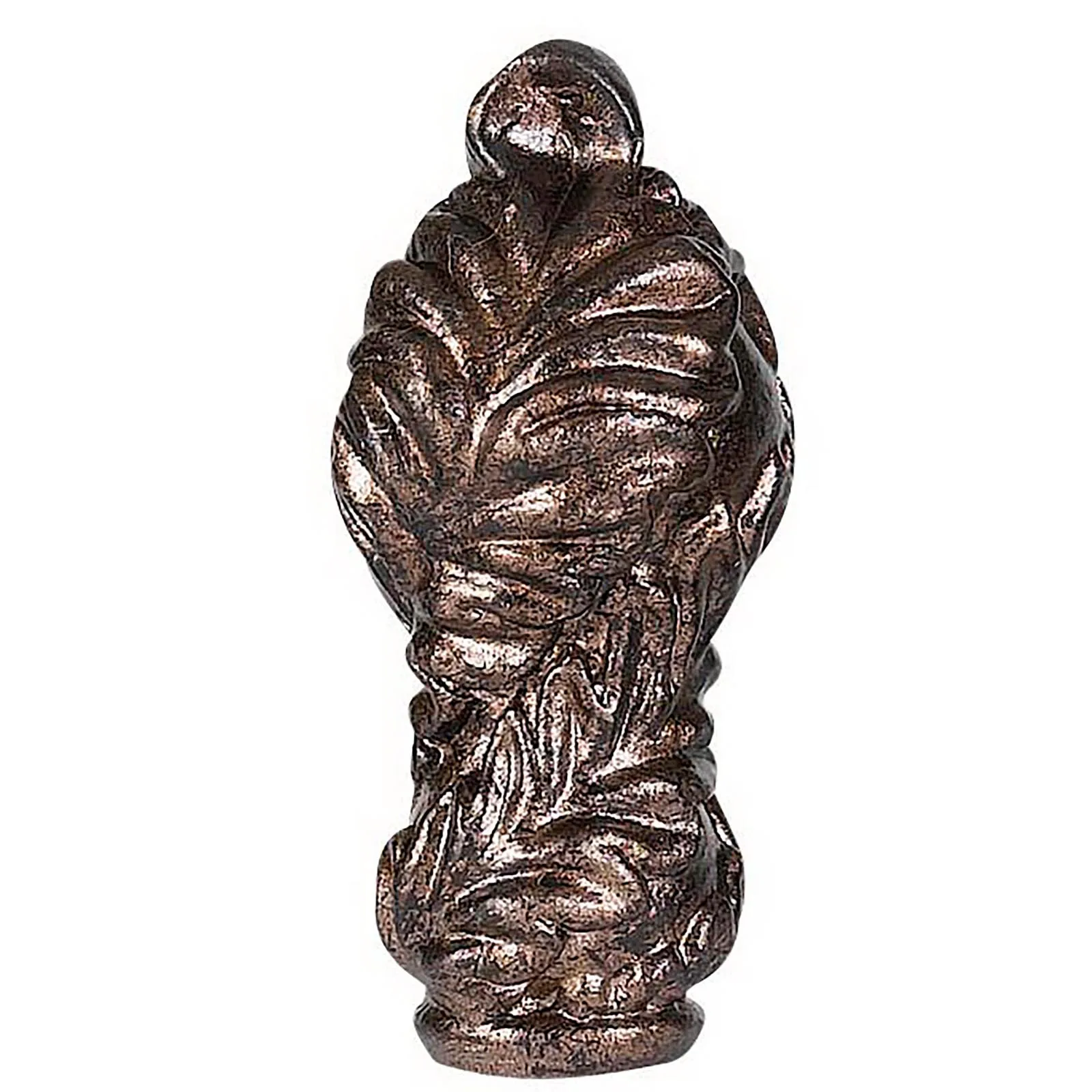 Metal Cast Finial in Rust Finish
