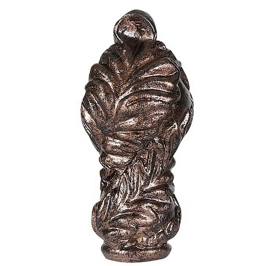 Metal Cast Finial in Rust Finish