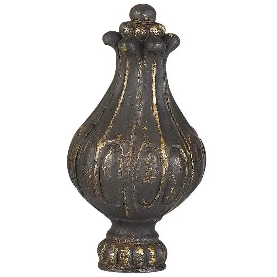 Metal Cast Finial - Dark Bronze