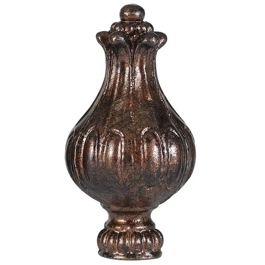 Metal Cast Finial - Rust Finish