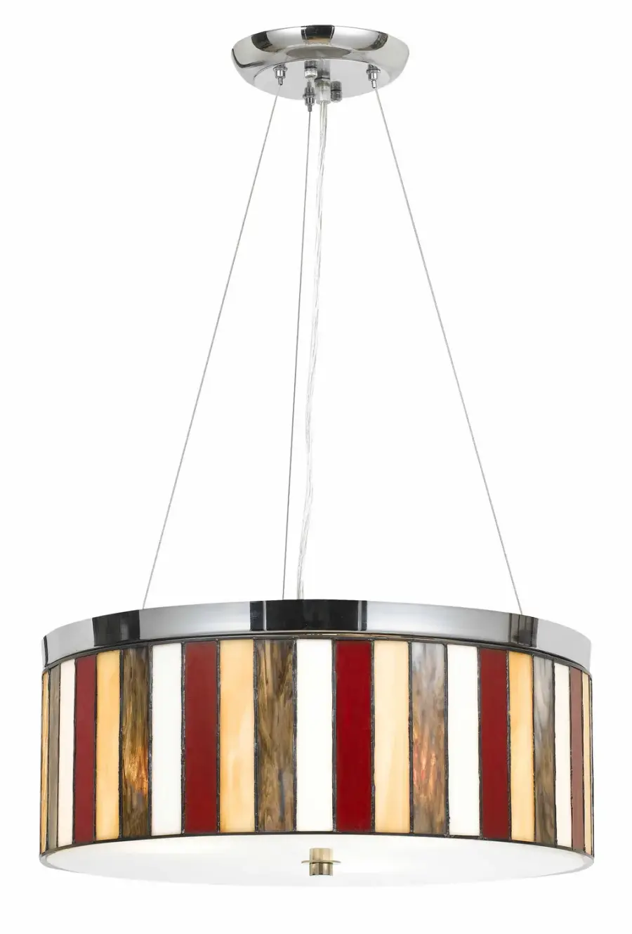 Tiffany Three Light Pendant in Chrome