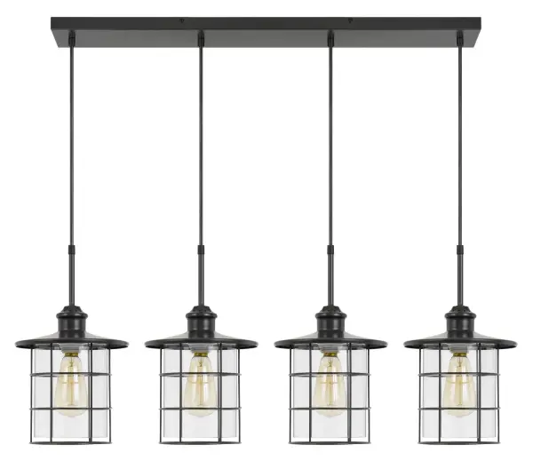 Silverton Four Light Pendant in Dark Bronze