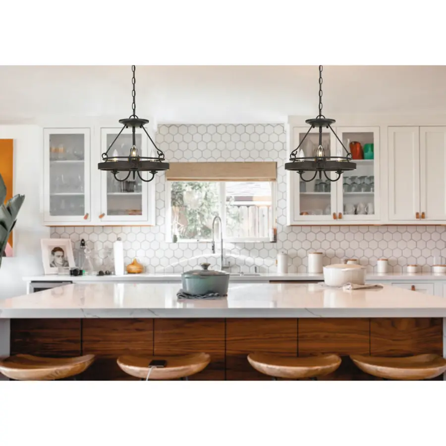 Helena Metal 2-in-1 Pendant/Semi-Flush Mount - Image 2