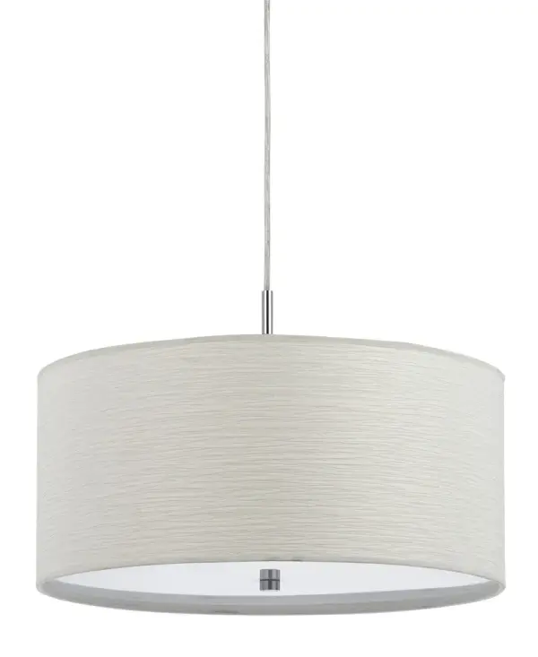 The Nianda pendant brings a fresh, casual aesthetic with its clean white finish and compact two-light design. At 18 inches wide, it's perfectly sized for kitchen islands, breakfast nooks, or smaller dining areas.