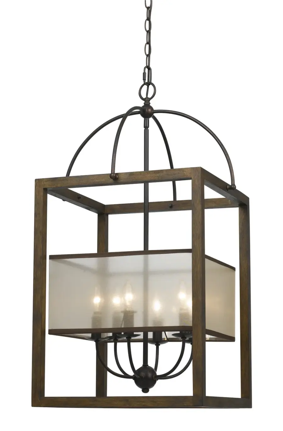Versatile Linear Chandelier with Classic Bronze Finish