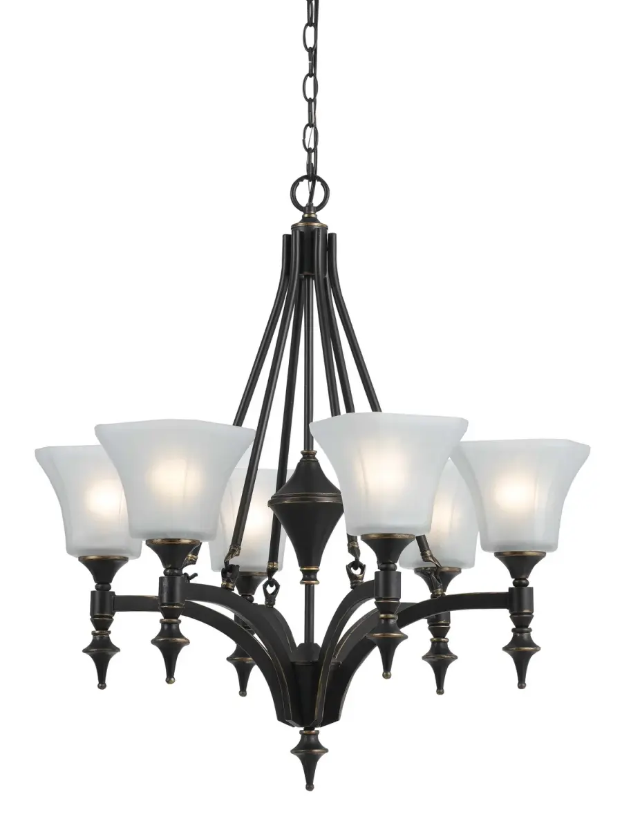 Rockwood 6-Light Chandelier in Dark Bronze
