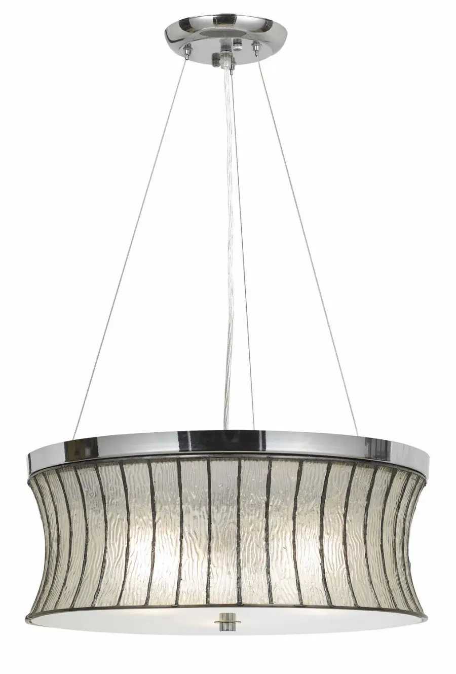 Three Light Chrome Pendant