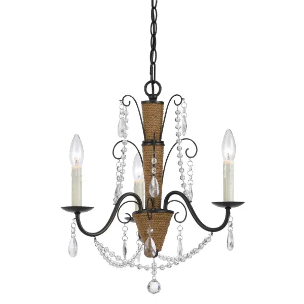 The Antigo chandelier blends organic rattan texture with sparkling crystal elements for a fresh take on traditional elegance. Its compact 19-inch width makes it ideal for smaller dining spaces or bedrooms seeking coastal charm.
