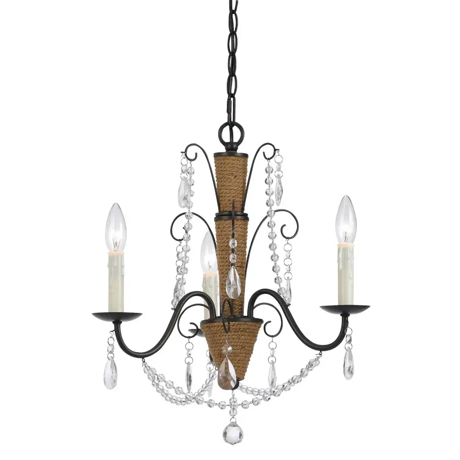 Antigo 3-Light Crystal Chandelier - Image 1