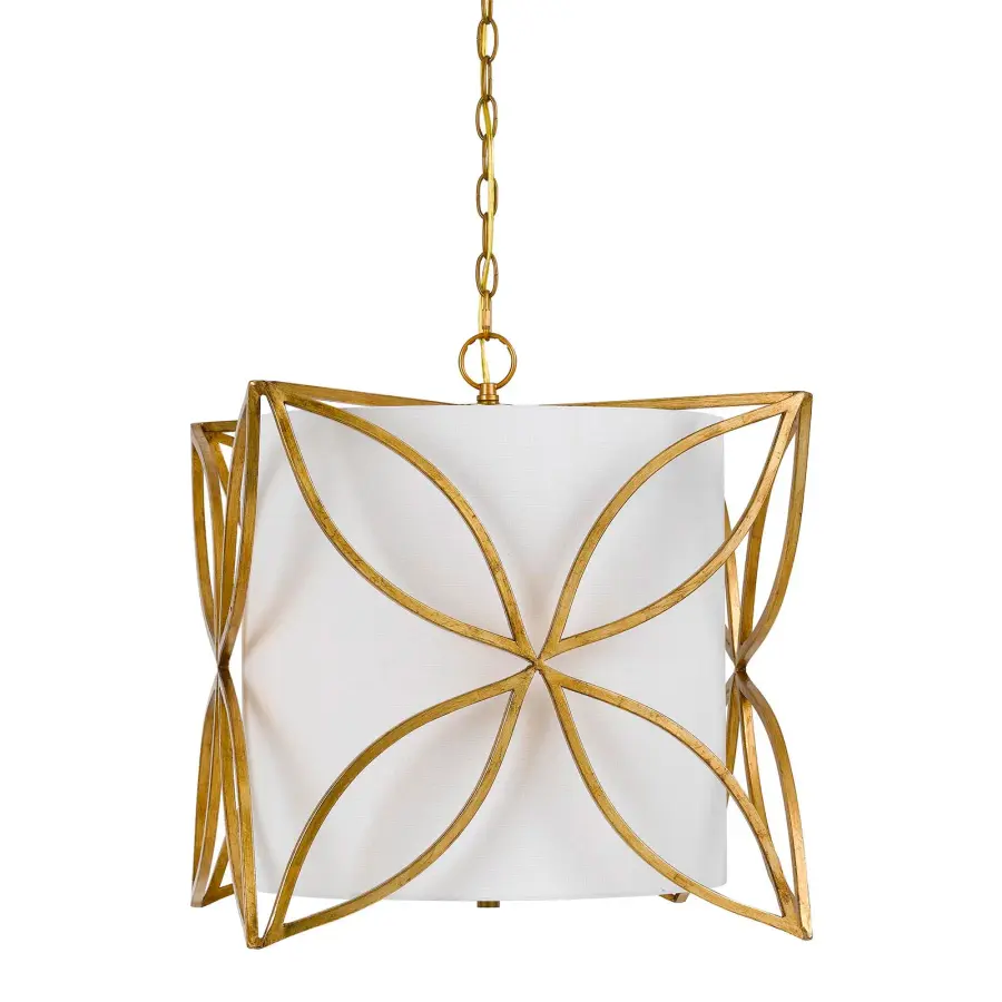 Belton 3-Light Metal Chandelier in French Gold - Image 1