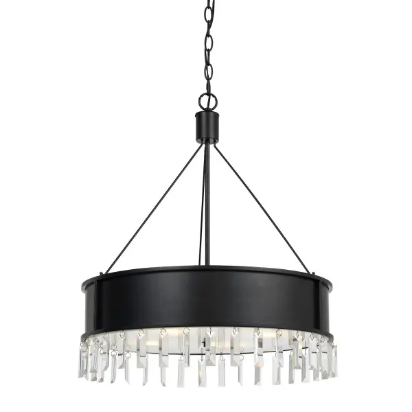 The Roby chandelier combines durable metal construction with an industrial aesthetic, featuring four lights and an iron finish. Its 24.5-inch width makes it suitable for medium-sized spaces, while the 6-foot chain allows flexible installation height.