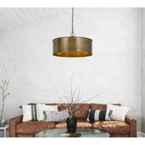 Rochefort 3-Light Metal Chandelier - Image 2