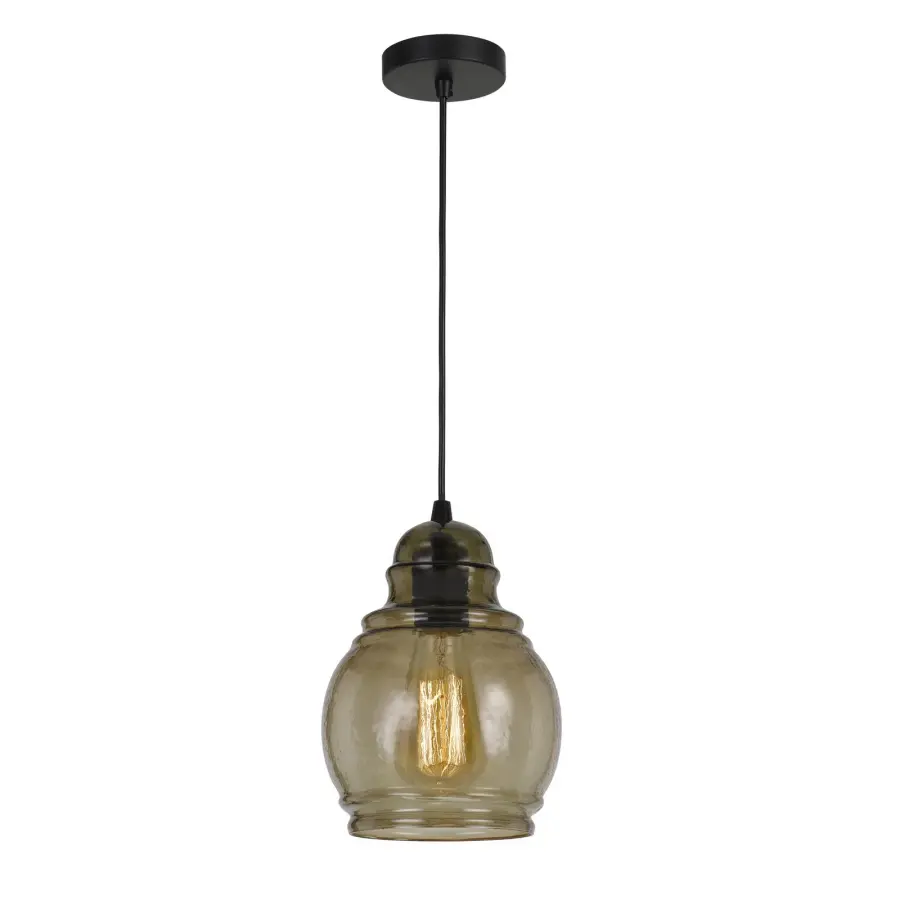 Teramo Rippled Glass Pendant Light - Image 1