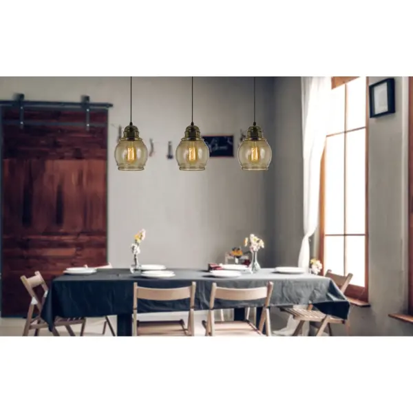 Teramo Rippled Glass Pendant Light - Image 2