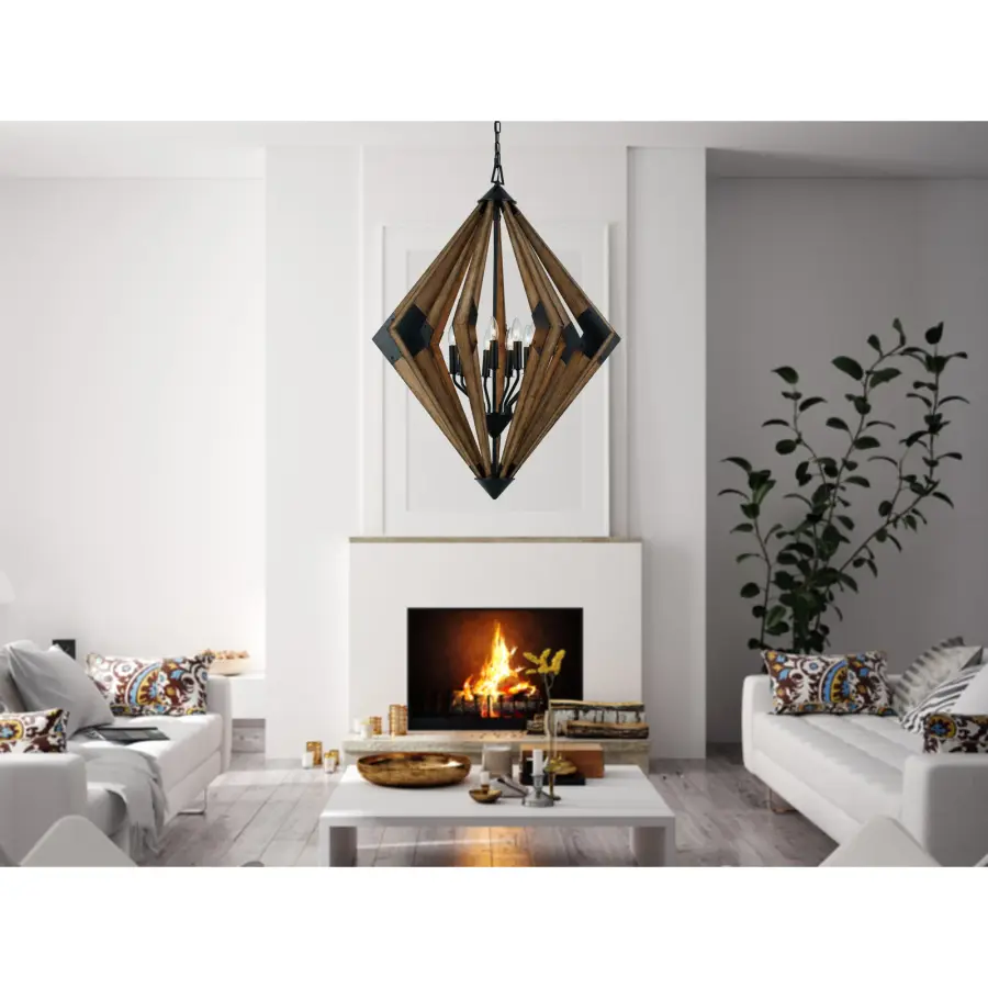 Arezzo Wood Chandelier - Image 3