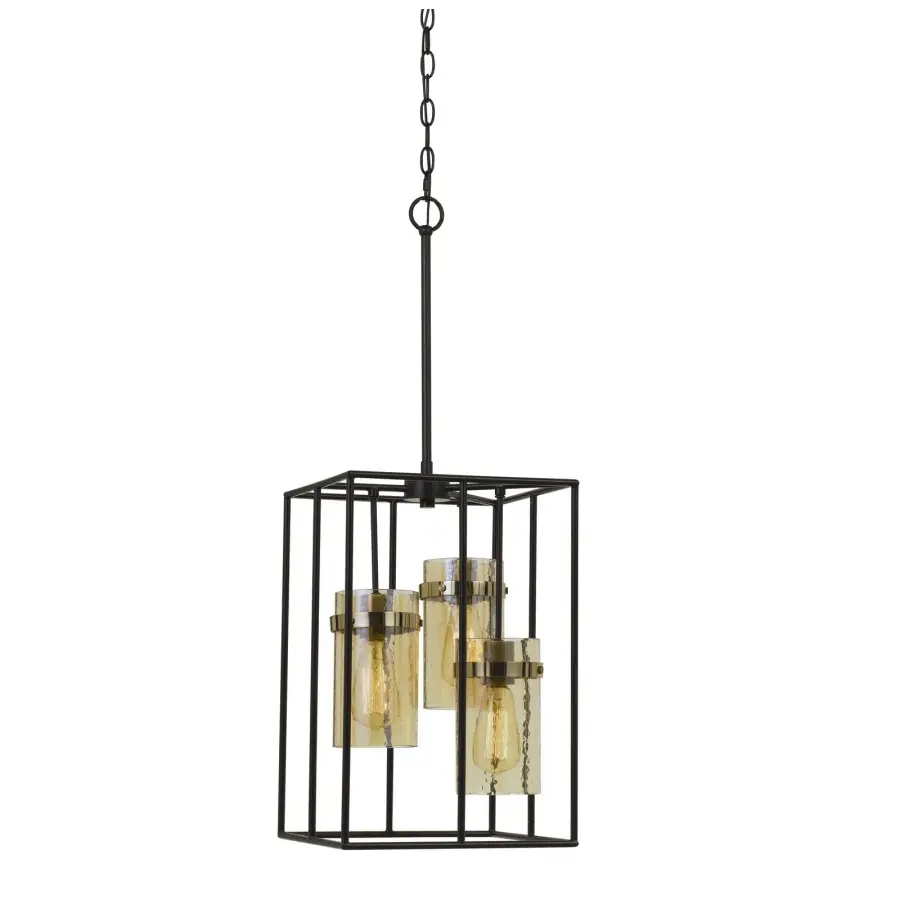 Cremona 3-Light Glass Pendant with Hand Blown Shades - Image 1