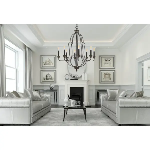 Lebrija 8-Light Metal Chandelier - Image 2
