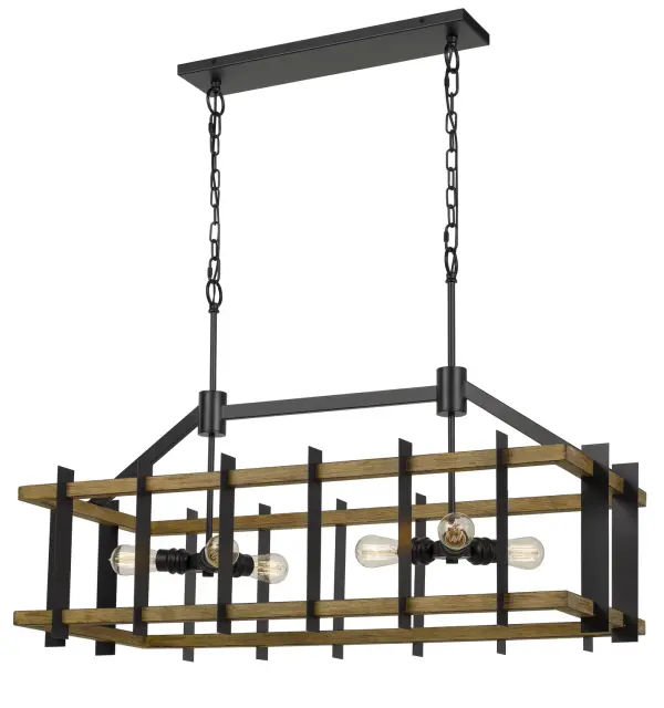 Bruck Six Light Island Chandelier