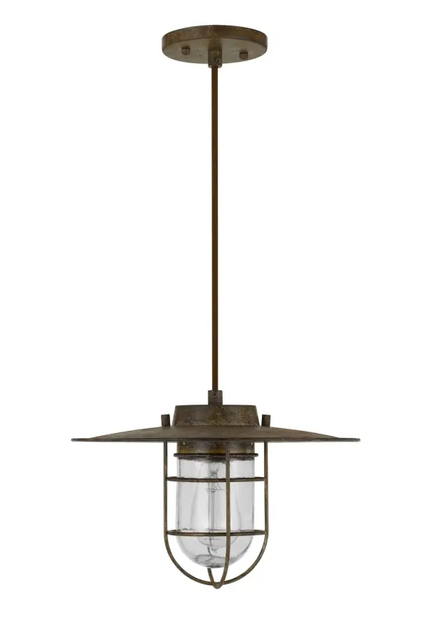 Owenton One Light Pendant in Rust