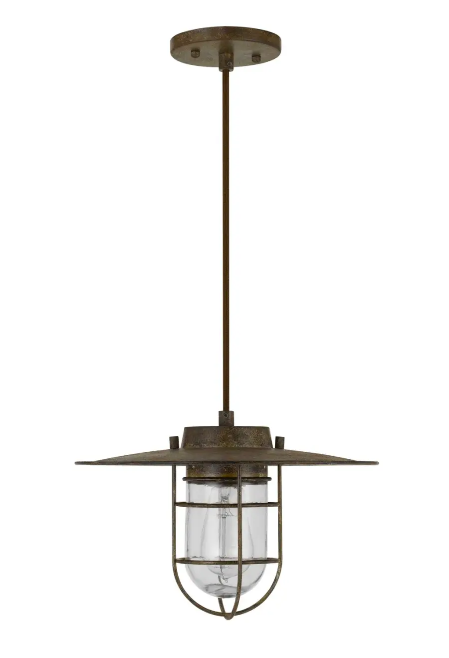 Owenton One Light Pendant in Rust