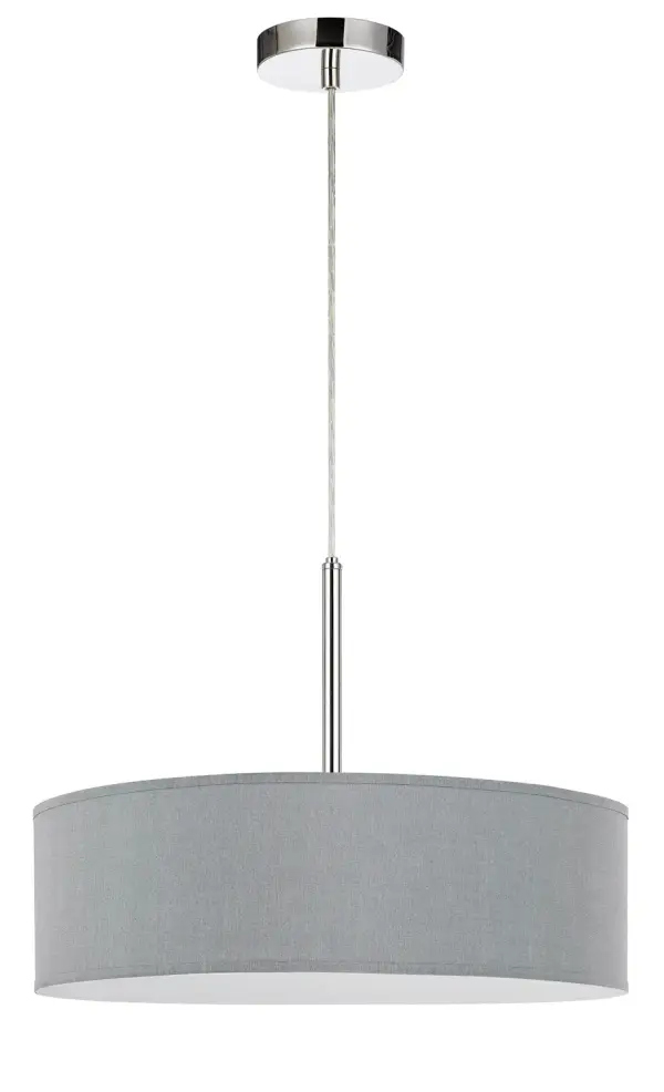 This 18-inch LED pendant offers integrated lighting in a sleek grey finish, combining modern aesthetics with energy efficiency. Perfect for task and ambient lighting in kitchens and dining areas.