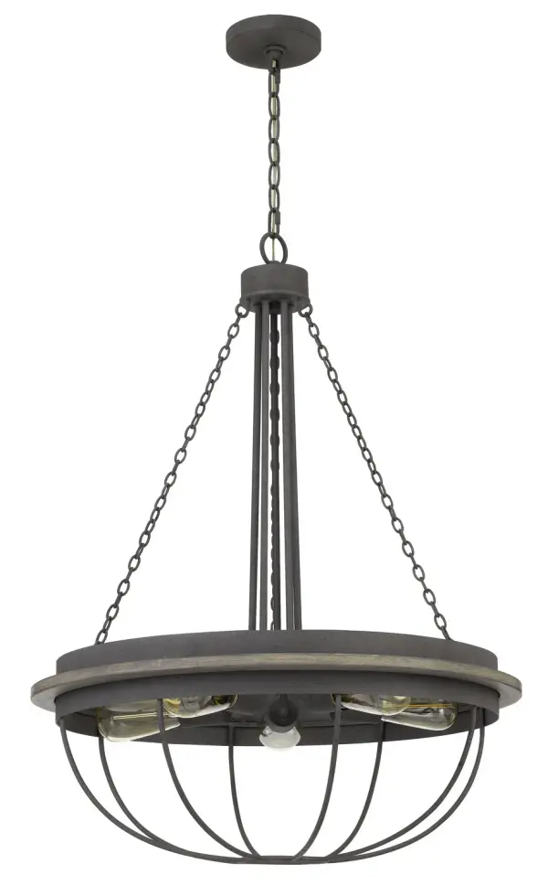 The Nixa chandelier makes a bold statement with its impressive 690-inch length and soft dove grey finish. Perfect for large dining rooms or open-concept spaces, this five-light fixture combines generous scale with transitional styling.