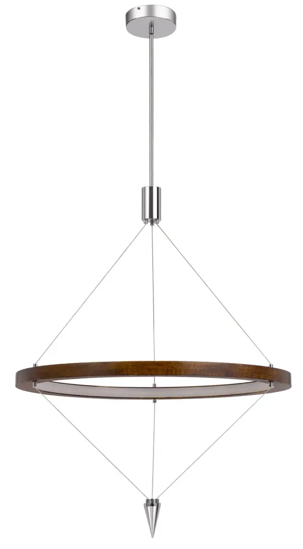 The Viterbo LED Pendant makes a dramatic statement with its impressive 609-inch length and natural pine finish. Integrated LED technology provides energy-efficient illumination perfect for long dining tables, kitchen islands, or commercial spaces.