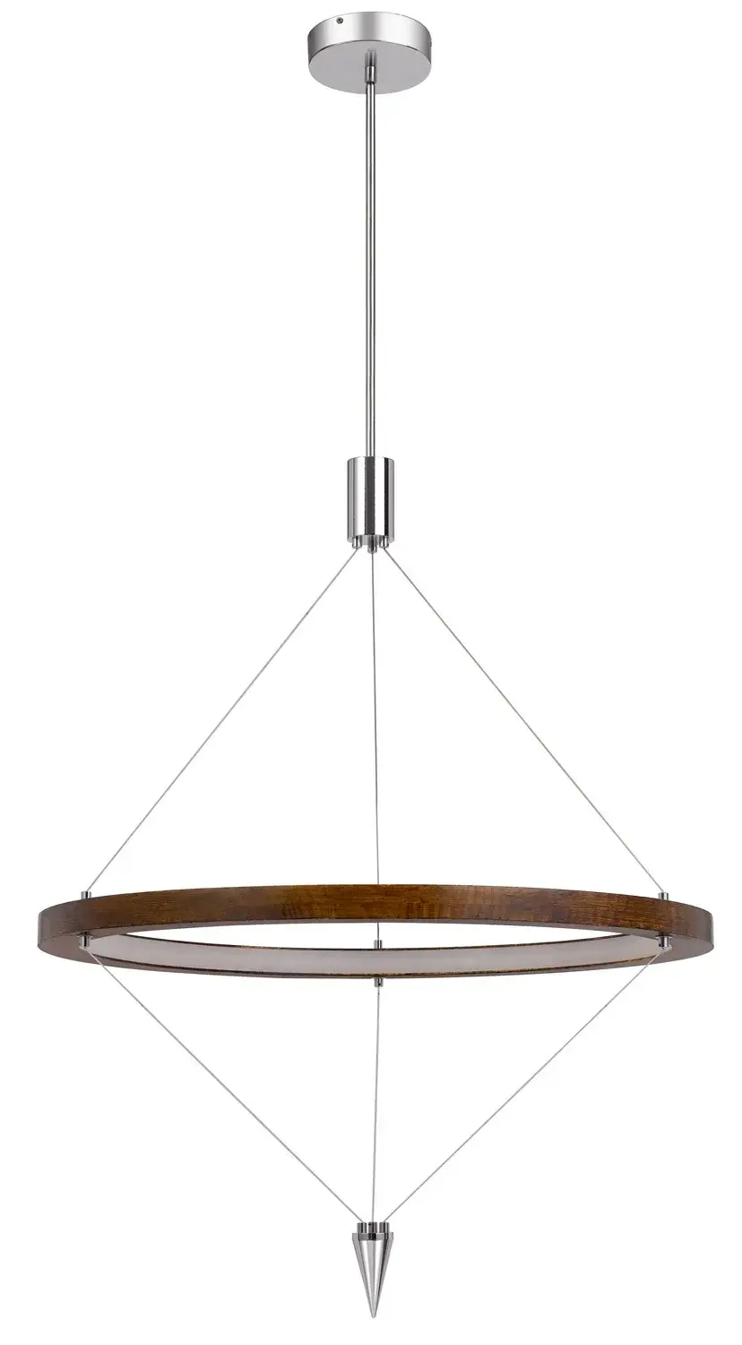 Viterbo LED Pendant in Pine